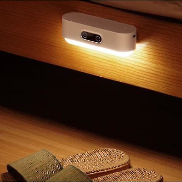 LED-belysning för skåp, dimbar, laddningsbar, 2000 mAh, sladdlös, LED-remsa med 5 ljusfärger för skåp, kök