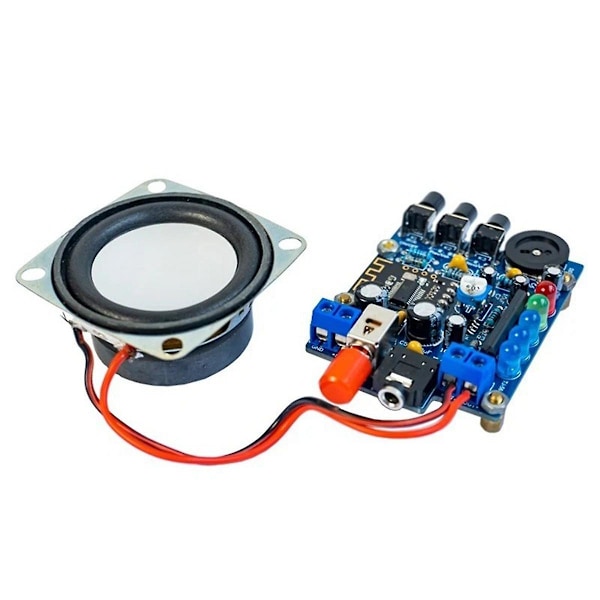 DIY Bluetooth Högtalarkit Elektronisk Kit Komponent Mini Förstärkare Högtalare SPI Gränssnitt med Akrylskal