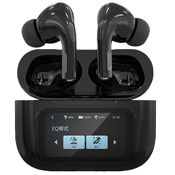 Nya A8Pro Bluetooth 5.4 trådlösa hörlurar LCD-färgskärm ANC+ENC aktiv brusreducering TWS 15