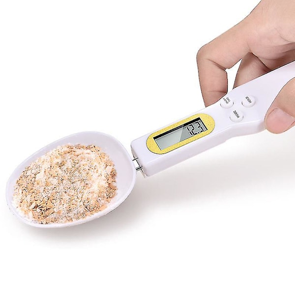 500g/0,1g Köksvåg LCD Digital Köksvåg Mätssked Gram Elektronisk Sked Vikt Volym Matvåg Verktyg Libra (Mätsked)