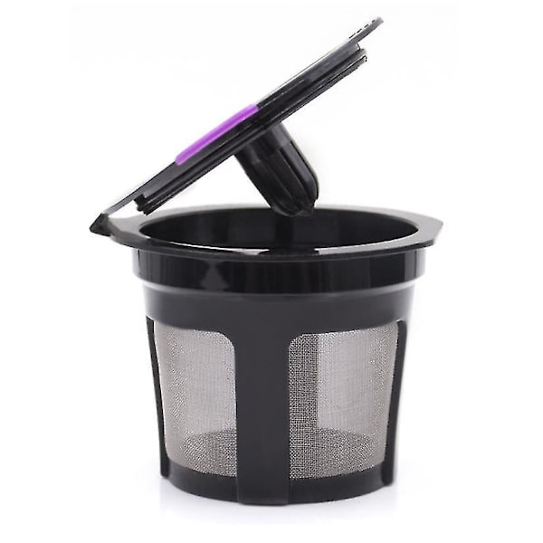 Gjenbrukbare K-kopper, påfyllbare K-kopp kaffefiltre, rustfritt stål gjenbrukbare kaffeputer kompatible med Keurig 1.0 eller 2.0
