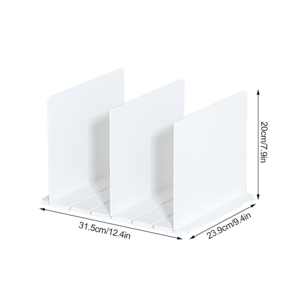 Jakaja Levy Septum Lauta Vaatekaappi Hyllyt Järjestäjä Valkoinen Vaatteet Abs Makuuhuone Hylly Jakajat (3 kpl, valkoinen)