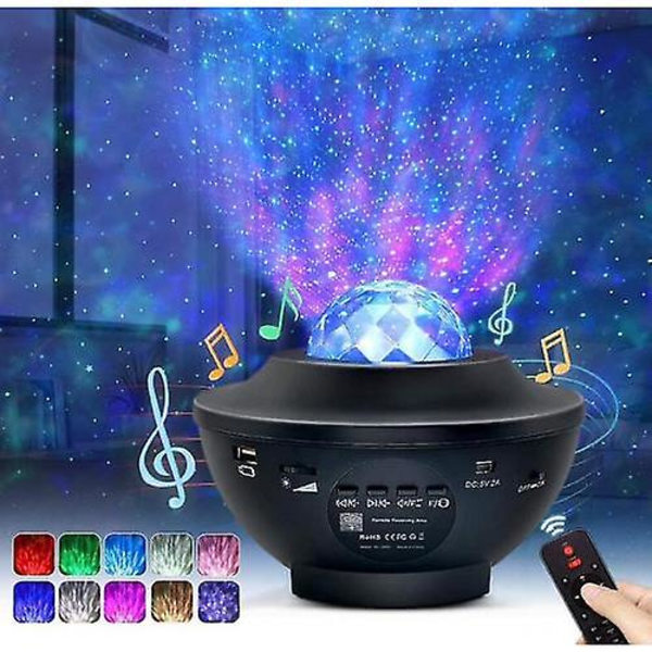Barsinfi Stjärnhimmelprojektor, Planetarium LED-projektor Nattljusläge, Ocean Stjärnhimmelprojektor Ljus Justerbar Ljusstyrka Bluetooth/fjärrkontroll