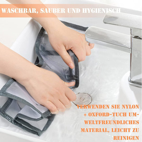 5-pack Lådförvaringsboxar i Mesh, Vikbara, för Scarfs, Jeans, Underkläder