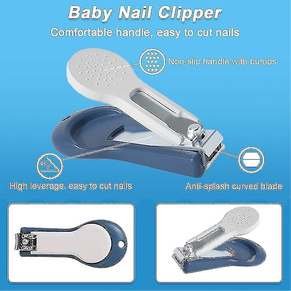 Baby nagelset, baby nagelvård set 4 i 1, inklusive baby nagelklippare
