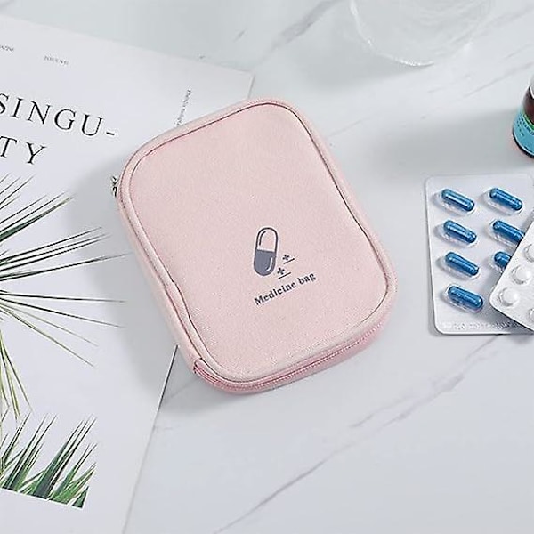 2 pakker nødbag til skole, nødbag tom, lille medicinsk opbevaringspose, medicinpose lille, bærbar medicinsk pose