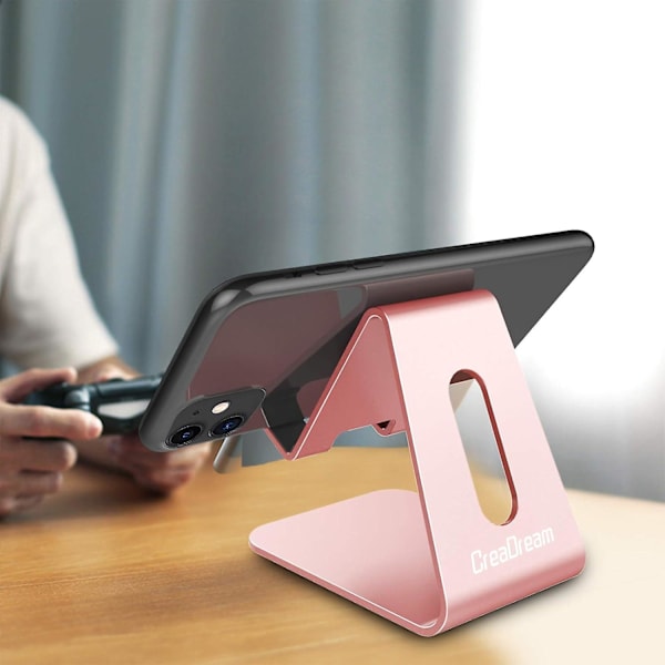 Mobiltelefonstativ, Vugge, Holder, Aluminium Skrivebordsstativ Kompatibel med Switch, Alle Smarttelefoner