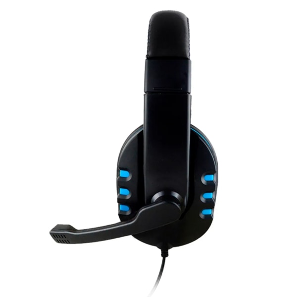 Over-ear gaming hovedtelefoner med støjreducerende mikrofon, stereo bas surround sound, bløde memory ørekopper