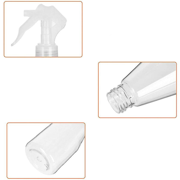 3 st trädgårdssprayflaska 200 ml transparent sprayflaska för trädgårdsskötsel rengöring frisör