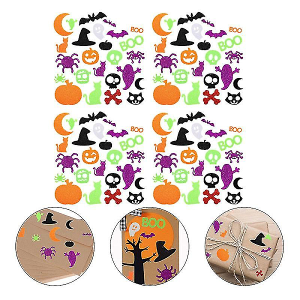 500 stk Halloween-klistremerker for Halloween-dekorasjon