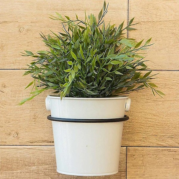 Montert Heavy Duty Svart Ring Plante Stativ Metall Pot Holder Ring Med Skruer For Å Holde Planter Utendørs/innendørs Hjem 3stk