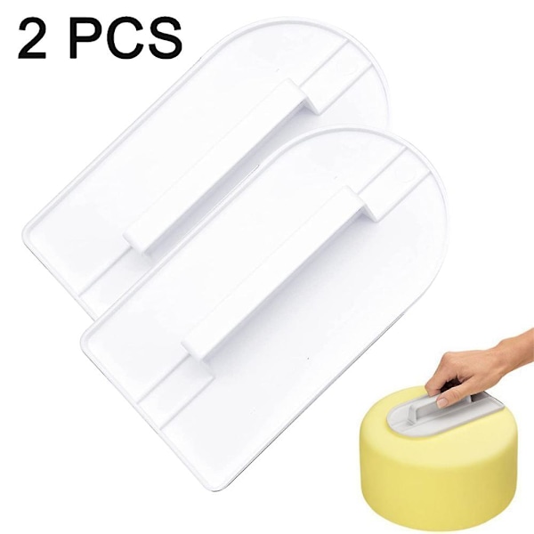 Pack Fondant Smooth Polishers För Dekoration Av Kakor Sockerhantverksskrapa Kakyta Nivåverktyg Diy Bakverktyg