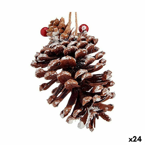 Julgranskula Tallkott Brun Röd 7 x 11,5 x 7 cm (24 stycken)