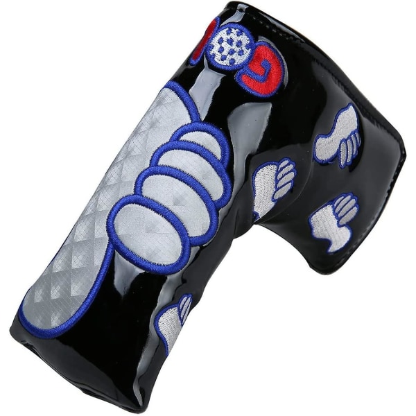 Sports Thumb Pu Golf Putter Headcover för Blade Style Golf Club Head Cover med magnetiska Headcovers