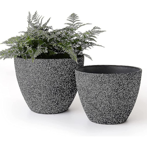 Flower Pots Outdoor Garden Planters, Indoor Plant Pots With Drainage Holes