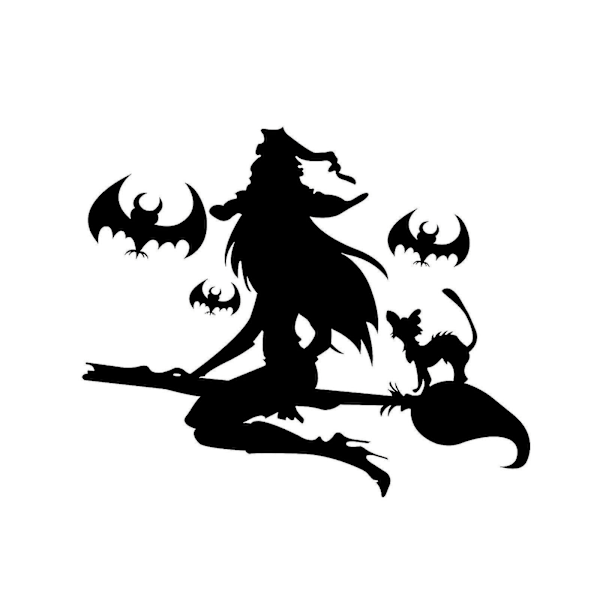 Halloween-juhlan koristelahja, personoitu perheen Halloween-tarra ikkunaan