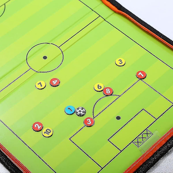 Fodbold Taktiktavle. Magnetisk Fodboldtræningsbræt. Foldbar og Bærbar
