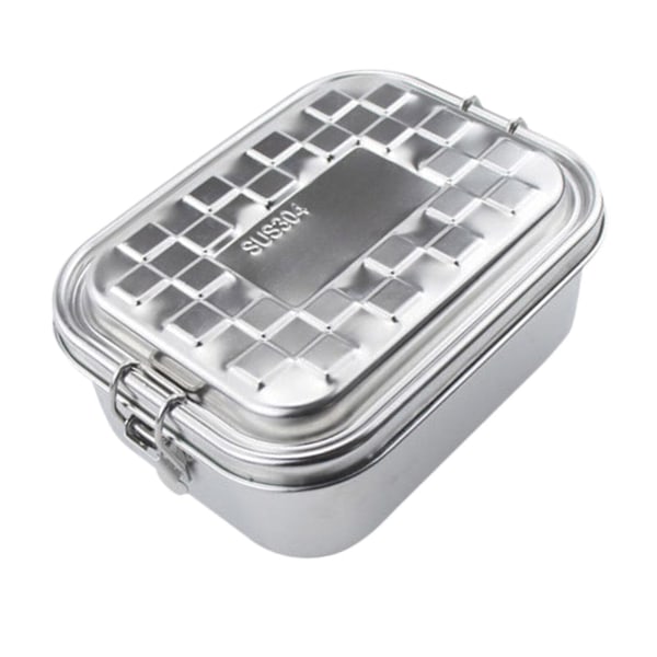 Lunchbox i Rostfritt Stål med Lock, Metall