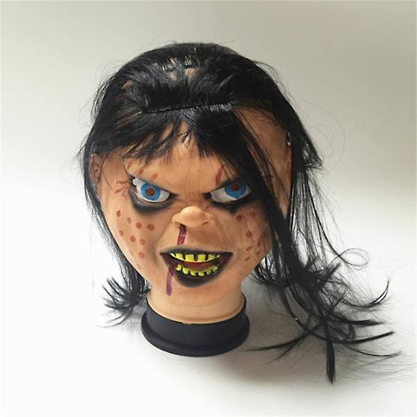 Halloween Horror Latex Mask Child's Play Chucky Action Figures För Maskerad Barfest