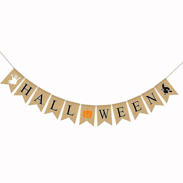 Halloween-girlang med flaggor Halloween-flaggor Girlang Halloween-flaggor Banner Girlangar Banner Flaggor Girlang
