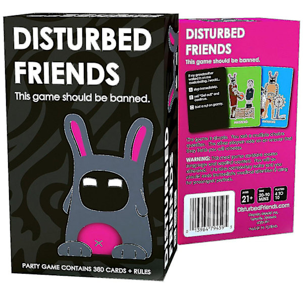 Disturbed Friends Lautapeli Against Humanity -kortti