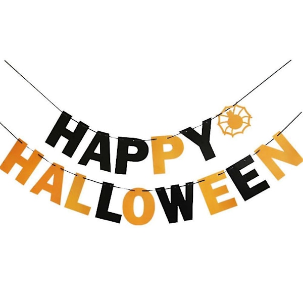 Halloween Girlang Banner, Halloween Zombie Vampyr Fest Dekorationer Leveranser-Färg3