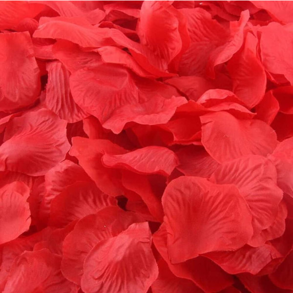 1000 X Roses Artificielles Feuilles Roses Fleurs Konfettit, asusteet Decoration Romantique Pour La Fte D'anniversaire De Mariage Fte Rendez-vous