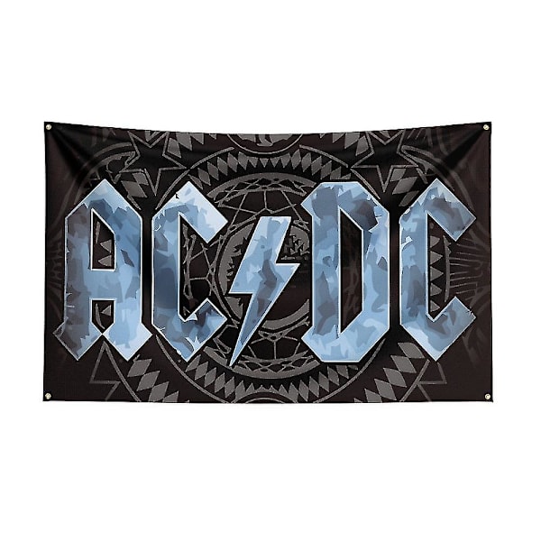 3x5ft Ac/dc Band Flag Polyester Digital Printing Music Memorabilia Banner För Dekor(60 x 90cm,J0144)