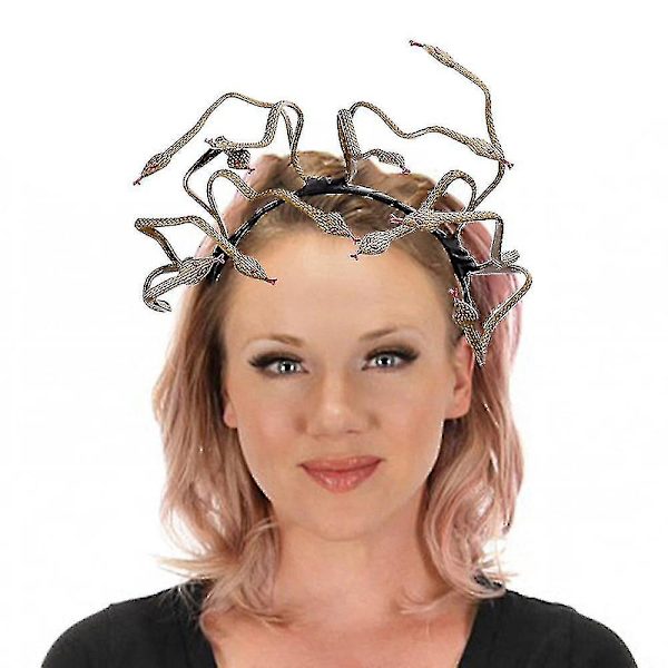 Halloween Ormhuvud Diadem Medusa Cosplay Hårband För Karneval Maskerad