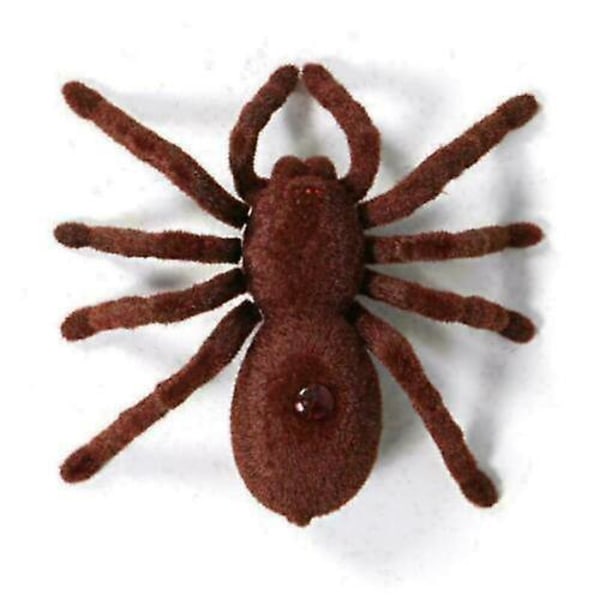 Fjärrstyrd Krypande Mjuk Skräckplysch Spindel Infraröd Rc Tarantula Barnleksak Ny