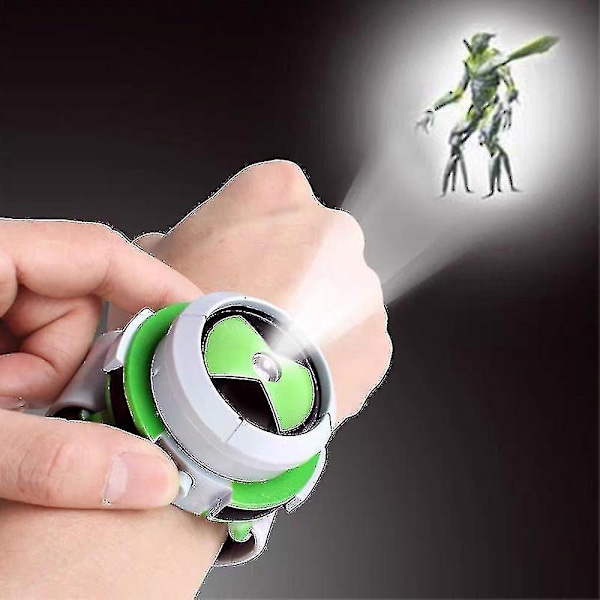 Ben 10 Omnitrix Projektorur med 16 Billeder Armbåndsur til Børn Legetøjsgave Bedste Gave