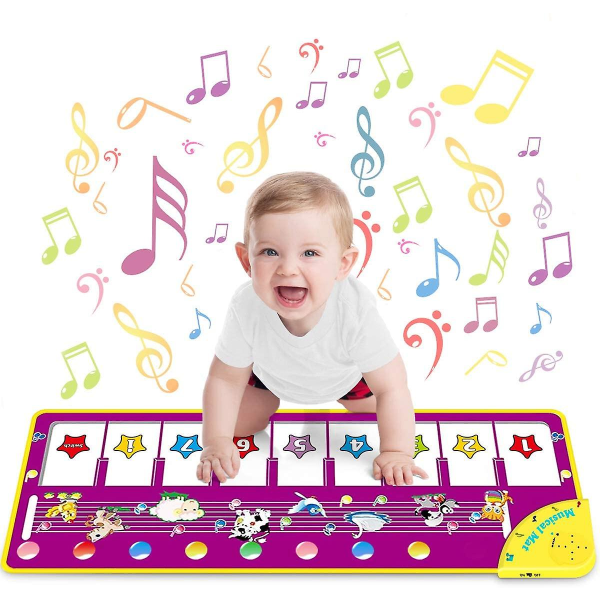 2023, Baby Dansmatta, Flickor Pojkar Barnpresenter, Toddler Barnleksaker, Pianomatta Musik
