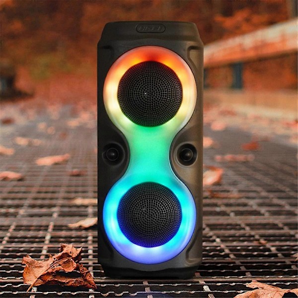 Trådlös Bluetooth-högtalare Utomhus Bärbar Färgglad Hem Skrivbord Hög Volym Subwoofer för Familjekaraoke