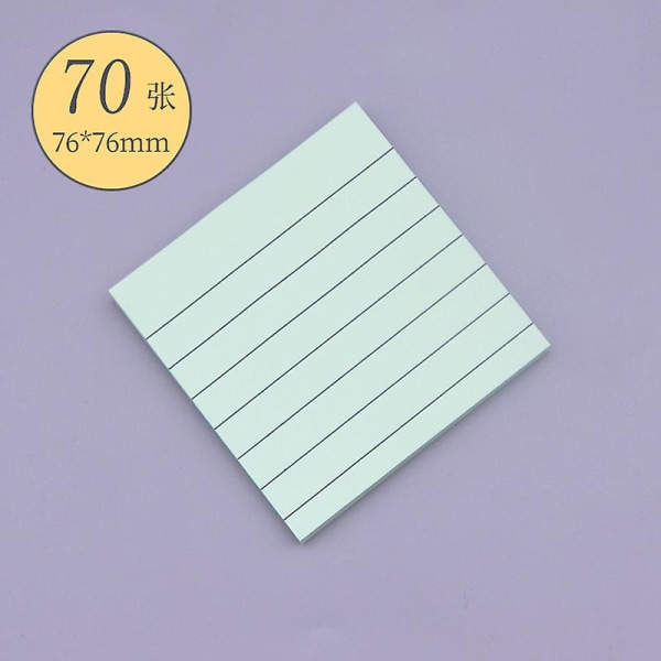 Forede Sticky Notes With Lines 3*3 Selvklæbende sedler 5 Candy Color 5 Pads, 70 Sheets/pad