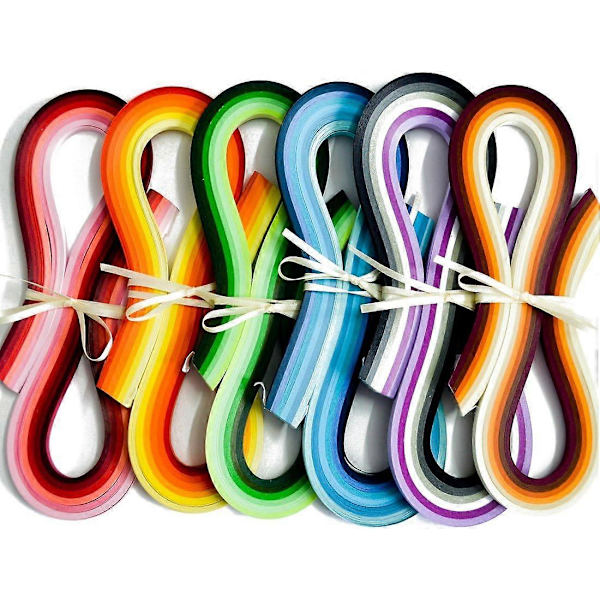 Papir Quilling Sett 840 Strimler 36 Farger 54cm Lengde/Strimler Papir Bredde