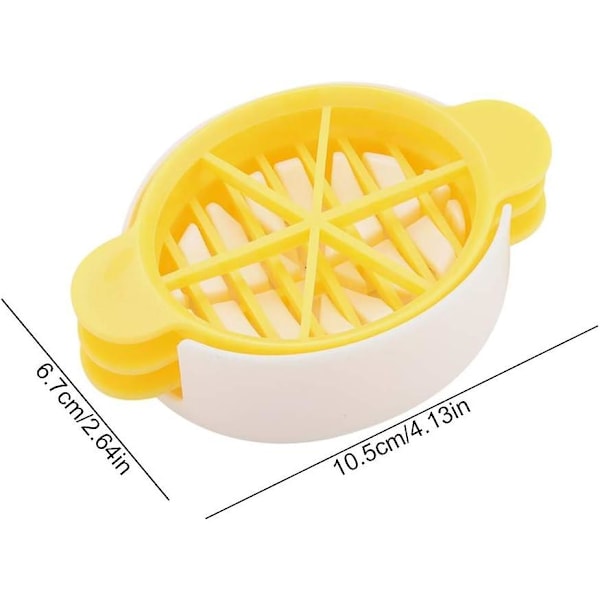 Egg Cutter, 3 i 1 Kokt Egg Slicer Egg Chopper Preservert Egg Cutter Hjem Restaurant Kjøkkenverktøy