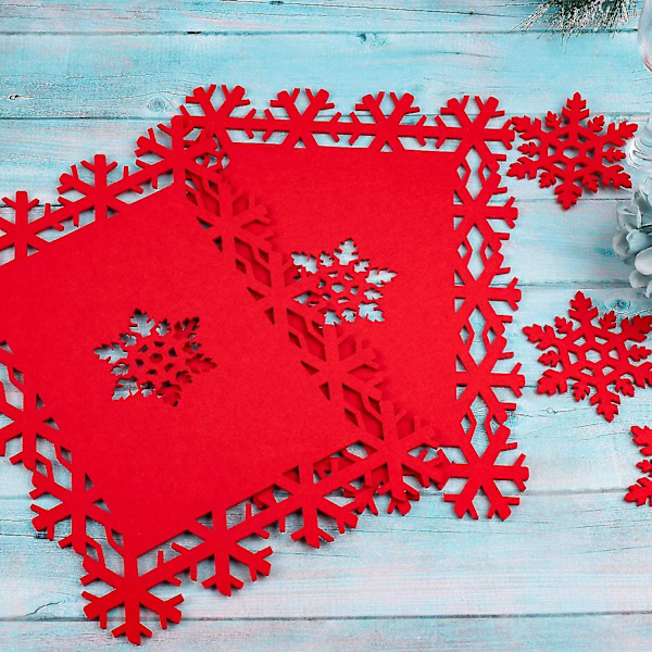 12 stycken julunderlägg och -bricka