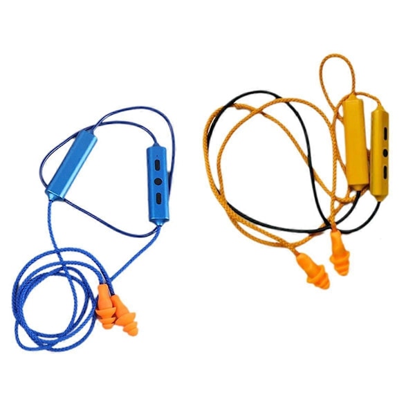 Öronproppar Bluetooth-hörlurar för arbete, brusreducering, hörselskydd, byggarbetsplatser, bullriga platser, orange färg