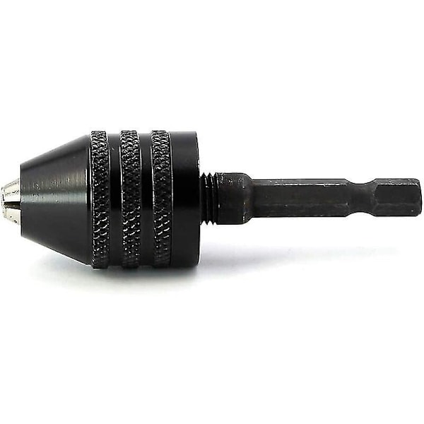 0,3-6,5 mm snabbchuck skruvmejselchuck slagnyckel snabbchuck borrchuckadapter 1/4\" sexkantskaftchuck