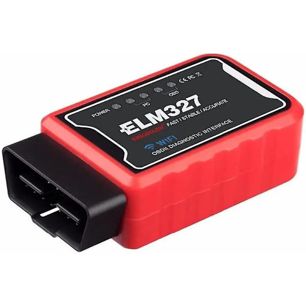Bil OBD II Diagnostisk Værktøj Autoscanner Kodelæser, OBD II Elm327 Wifi Pic25k80 Chip