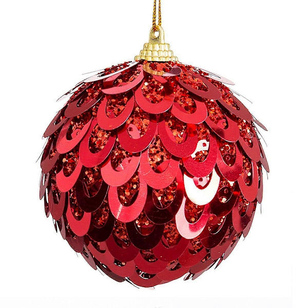 Julgranskulor Röd Plast Polyfoam 10 x 10 x 10 cm (3 stycken)