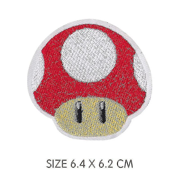 Tegnefilm Dyrebroderi Patches Til Tøj DIY Stryge På Patches På Tøj Toad Patch Yoshi Brugerdefinerede Klistermærker (mla-1)