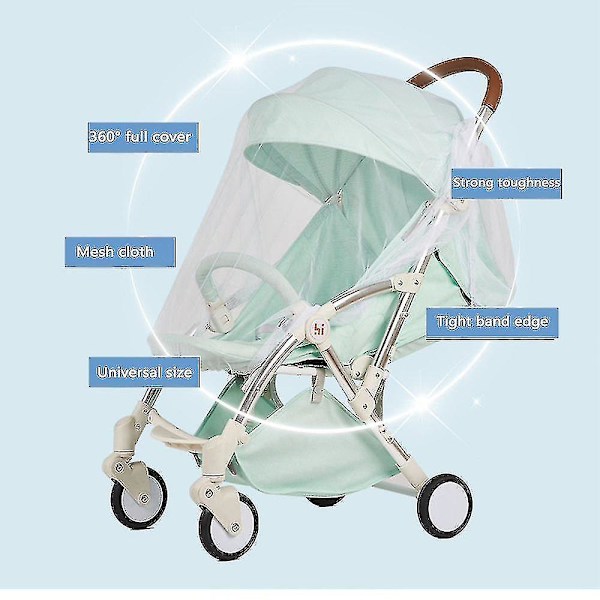 Vagn Nät, Universell Myggnät Flyg Insekt Nät Skyddsskydd För Barnvagn Buggy Lift Säng Barnvagn Korg