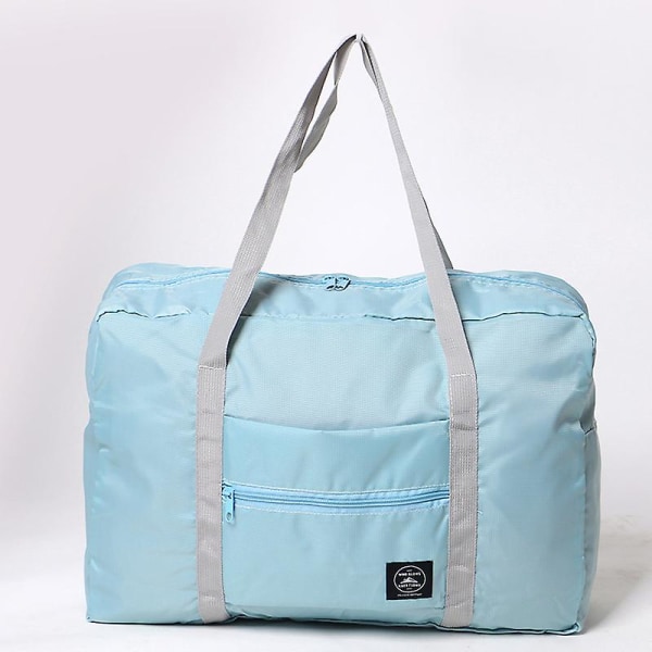 Resa lätt vattentät hopfällbar förvaring handbagage bagageväska himmelsblå