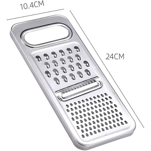 Universaaliraastin, 3 in 1, ruostumaton teräs, 24X10,4cm Hopea