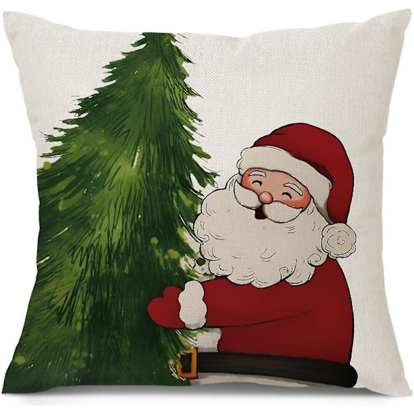 Juleputetrekk i rødt, sett med 4, 45cm x 45cm, høy kvalitet og slitesterk