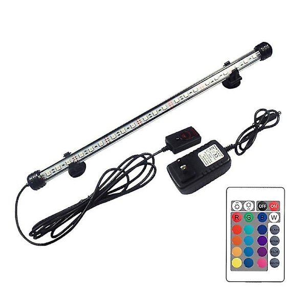 LED Akvarielys, Farverig Neddykkelig Fiskekumlys (39cm, AU Stik)