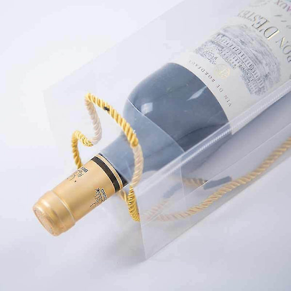 5 stk. Rødvinpose, Transparent Ispose Plastik Vin Drikkepose