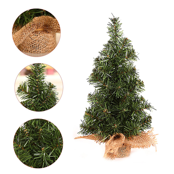 Realistsik Vacker Tyg Levande Mini Julgran Inspirerande Julgransmodell för Hemmet (30cm)