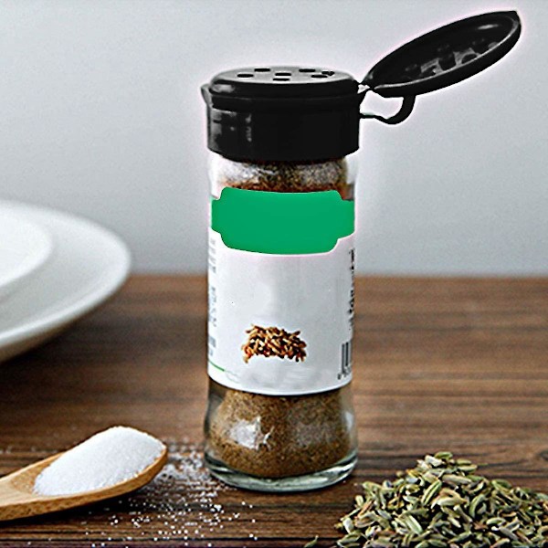 20 st Kryddburkar Salt Peppar Kryddburk Perfekt Med Sifter Lock Lock För Förvaring Av Kryddor